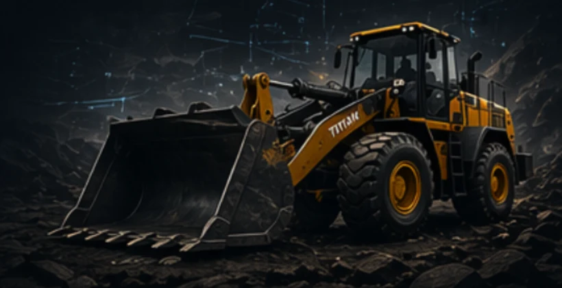 Погрузчик ТИТАН на промышленной площадке